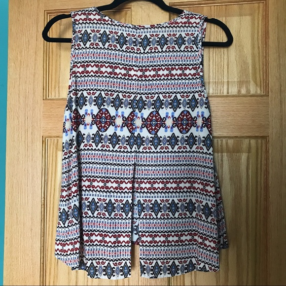 Elodie Boutique M Boho Patterned Tank Top - Picture 2 of 2